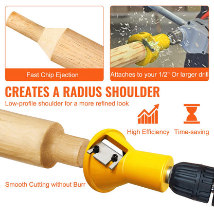 Tappskärare, 1"/25,4 mm & 1,5"/38 mm & 2"/50,8 mm, premiumkutter i aluminium och stål, med dubbla raka blad och knappskruvar Home Master Kit, kommersiellt startverktyg för hemmet D