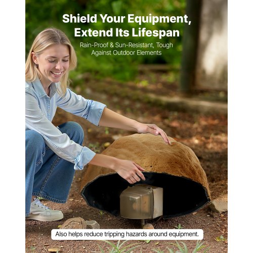 Konststensskydd, Konststensskydd för Utomhusbruk, Realistisk Naturlig Textur, Lätt & Väderbeständig Konststen för Landskapsarkitektur Trädgårdsdekoration, Sandbrun, Mellanstorlek |  EU