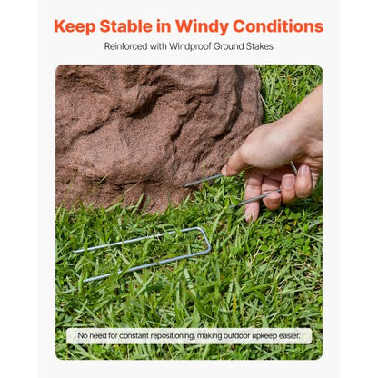 Konststensskydd, Konststensskydd för Utomhusbruk, Realistisk Naturlig Textur, Lätt & Väderbeständig Polyresin Konststen för Landskapsarkitektur Trädgårdsdekor, Brun, Liten Storlek |  EU