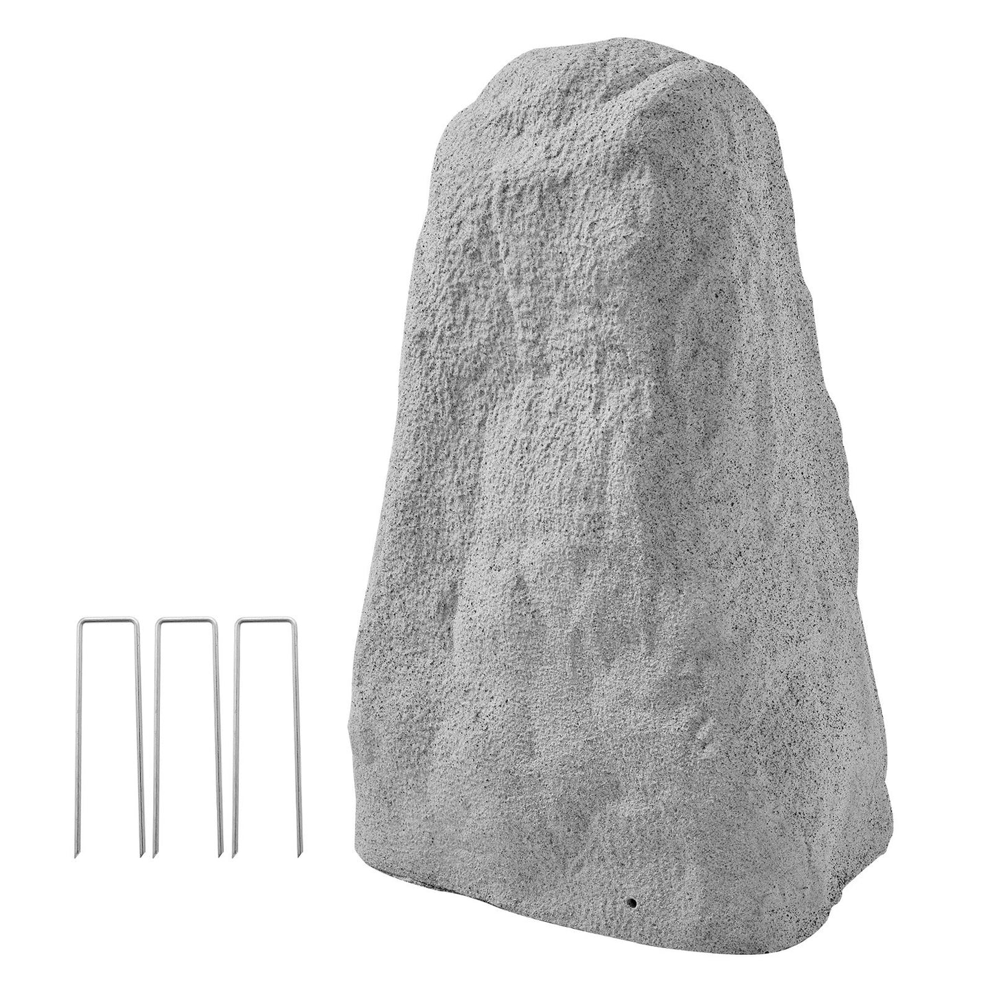 Faux Rock Cover, Outdoor Fake Rock Well Pump Cover, Realistic Natural Texture, Lightweight & Weather-Resistant Polyresin Artificial Boulder for Landscaping Garden Yard Décor, Grey, Medium Size