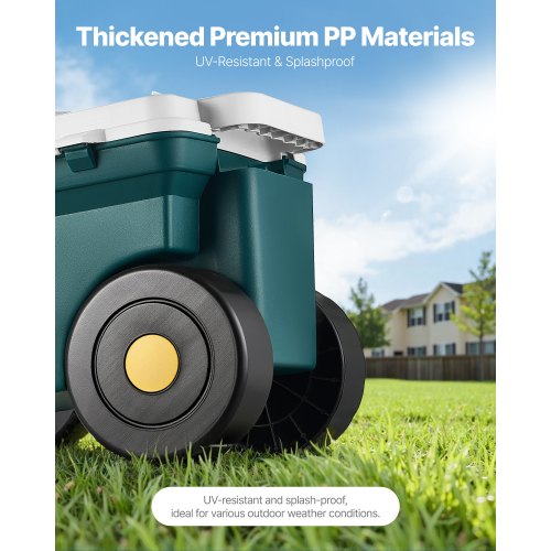 Gartenroller mit Sitz 114 kg Aufbewahrungsbox und Sitz für Gartenroller