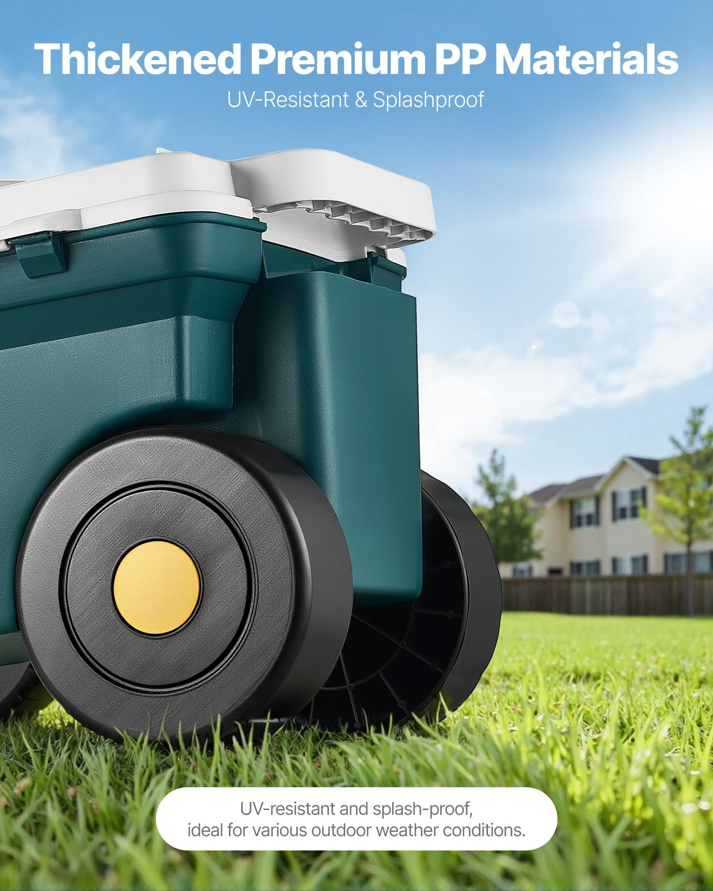 Garden Scooter with Seat, 2 in 1 Rolling Garden Cart with Storage Bin, Supports up to 227 lbs, Outdoor Wagon with Handle, Lightweight Storage Gardening Stool for Yard Weeding Planting