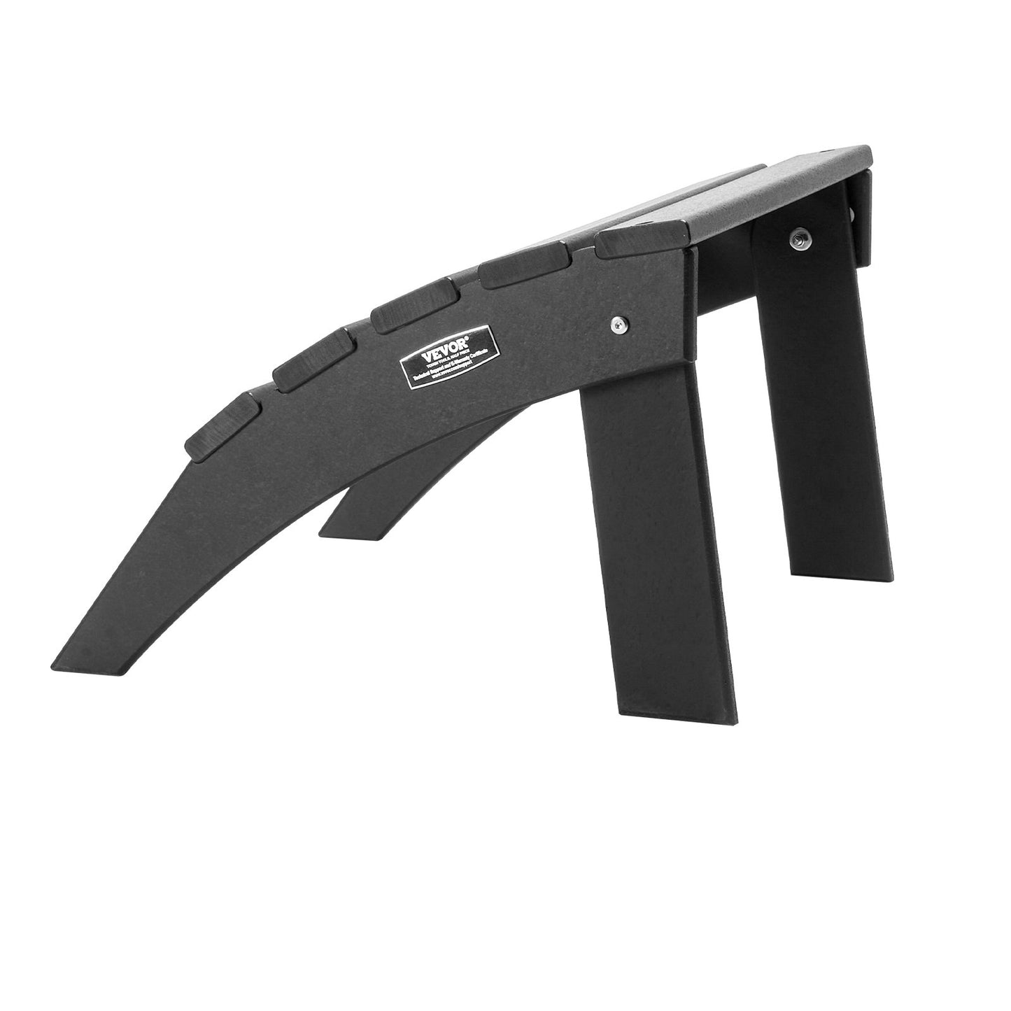 Adirondack Ottoman 18,7L x 19,7W x 13H Inch HDPE Folding Fotstöd Svart