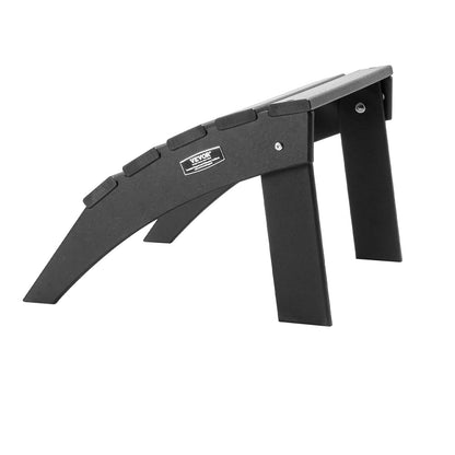 Adirondack Ottoman 18,7L x 19,7W x 13H Inch HDPE Folding Fotstöd Svart