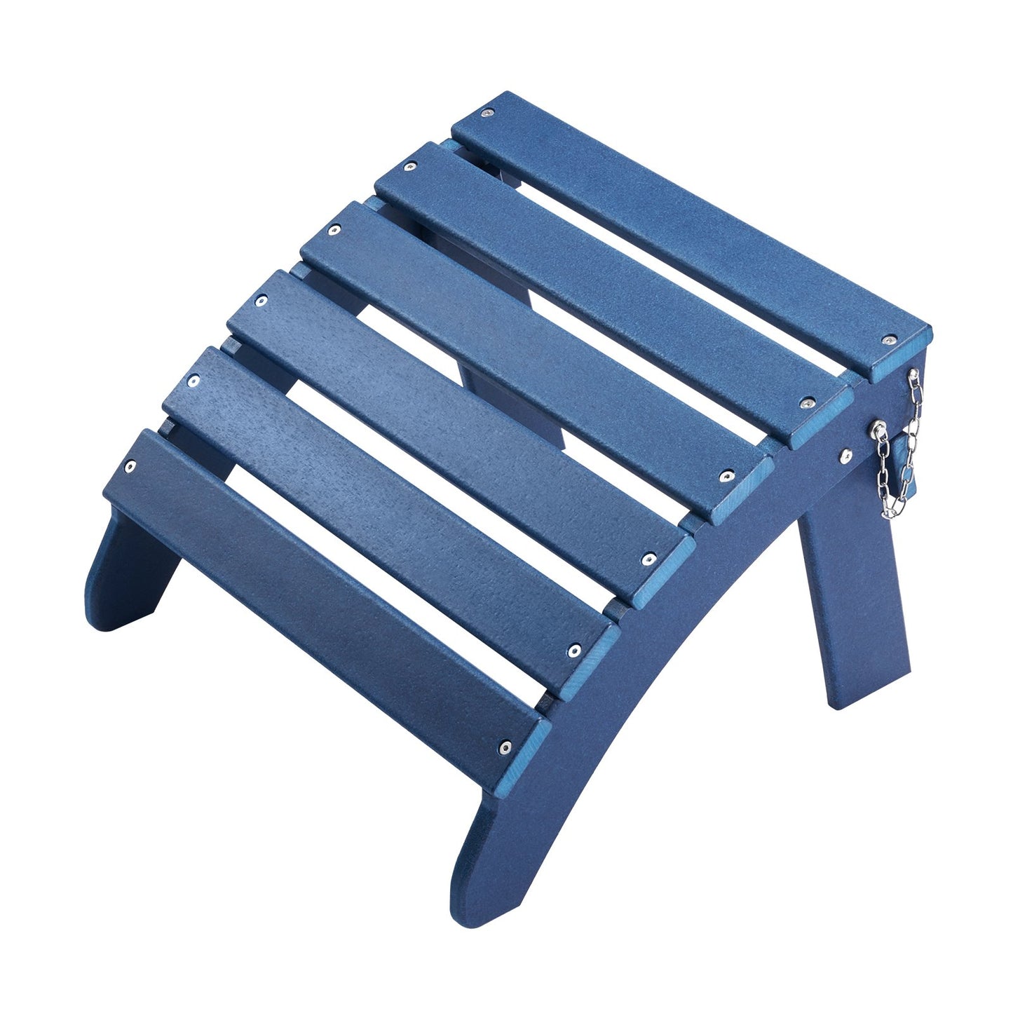 Adirondack Ottoman 18,7L x 18,9W x 13,8H tum HDPE fällbart fotstöd Blå