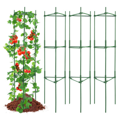 4-pack tomatburar för trädgård 63" stödbur för tomatplantor