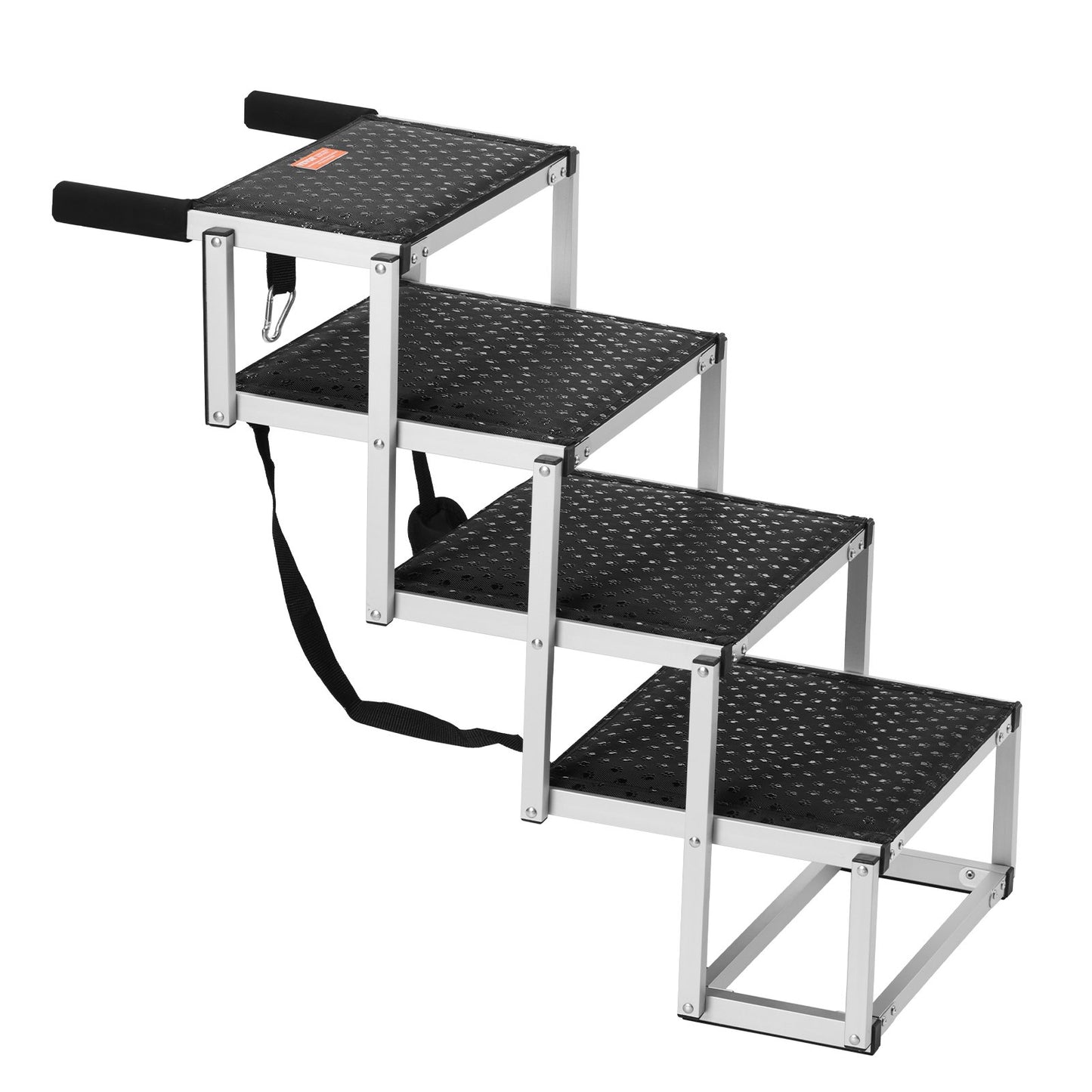 Dog Stairs for Cars 4-Step Foldable Dog Stairs Aluminum Loads up to 150 lbs