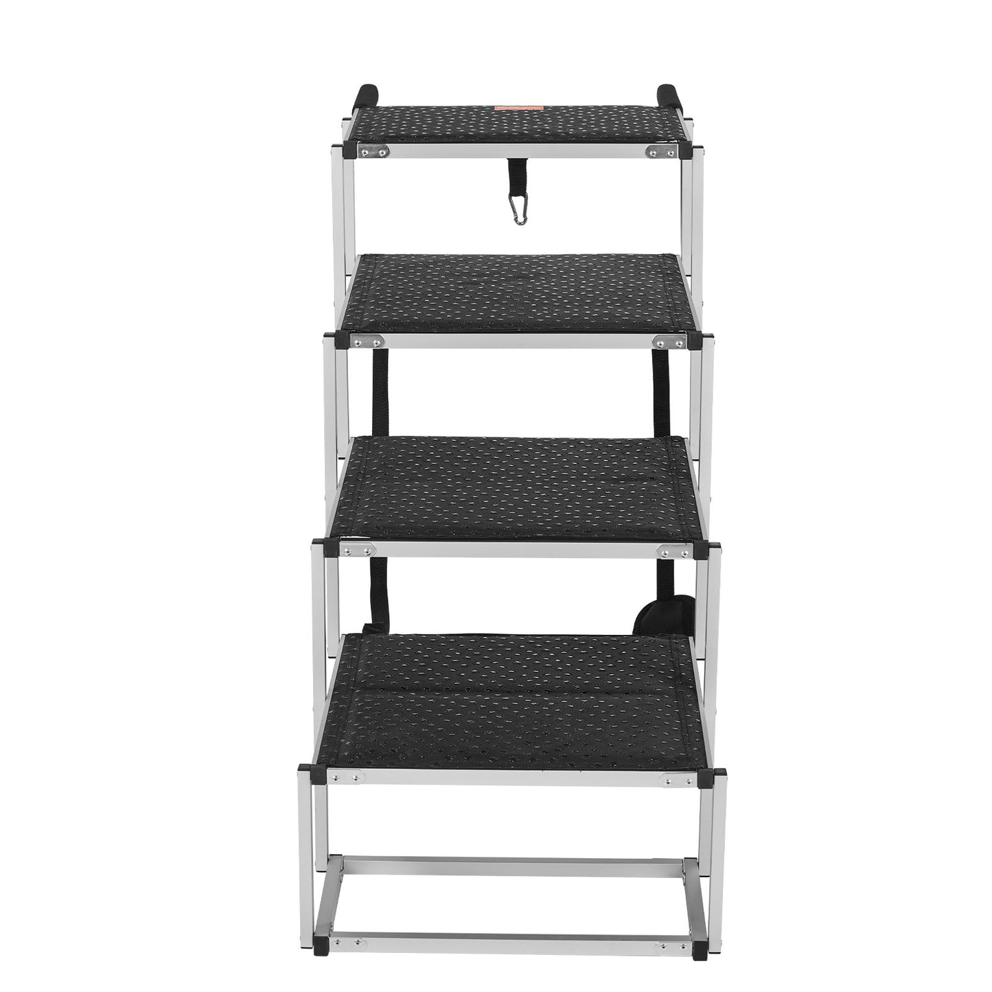 Hundetreppe für Autos, 4-stufige, faltbare Hundetreppe, Aluminium, belastbar bis zu 250 lbs