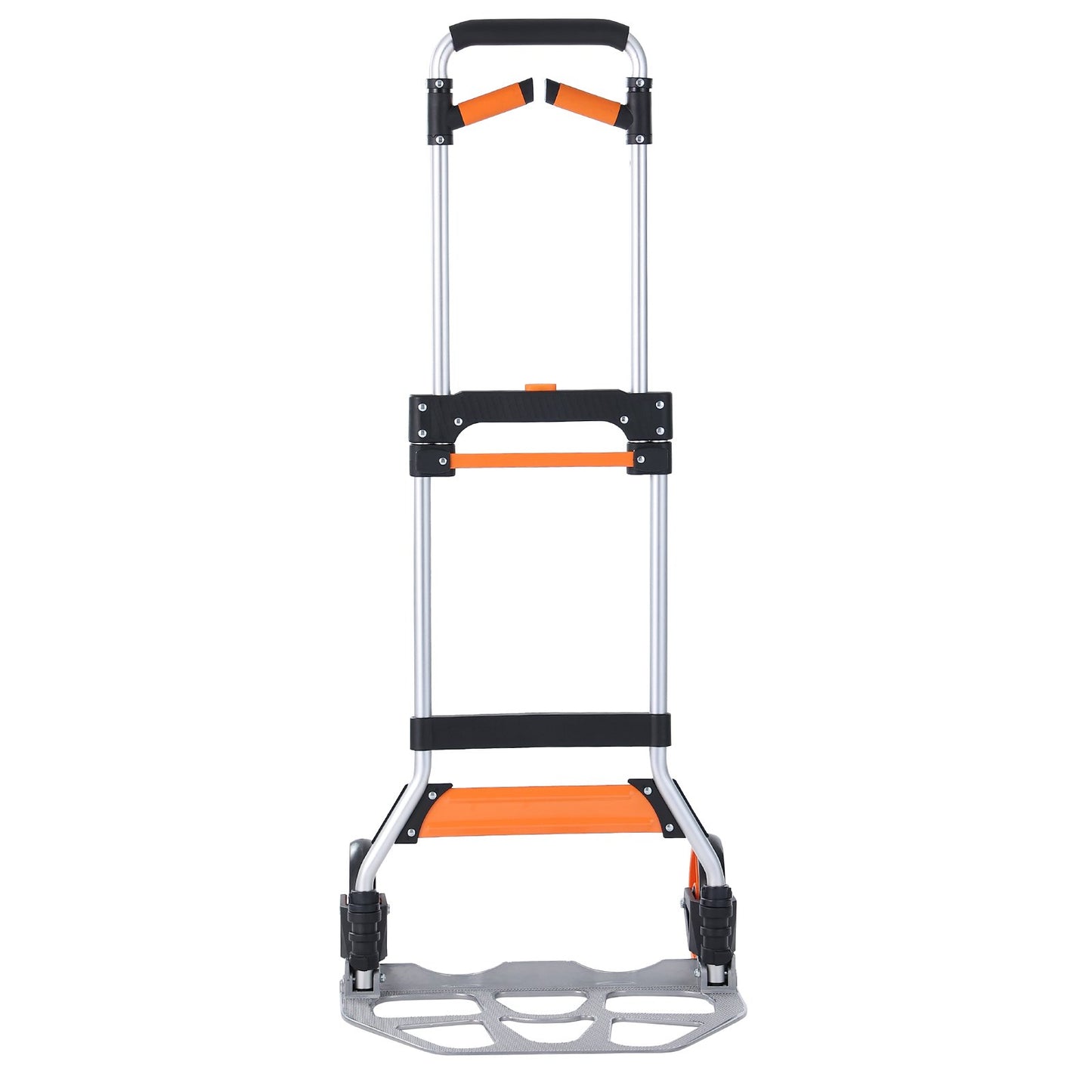 Folding Hand Truck, 309 lbs Load Capacity, Aluminum Portable Cart, Convertible Hand Truck and Dolly with Telescoping Handle and PP+TPR Wheels, Ultra Lightweight Super Strong for Moving Warehouse