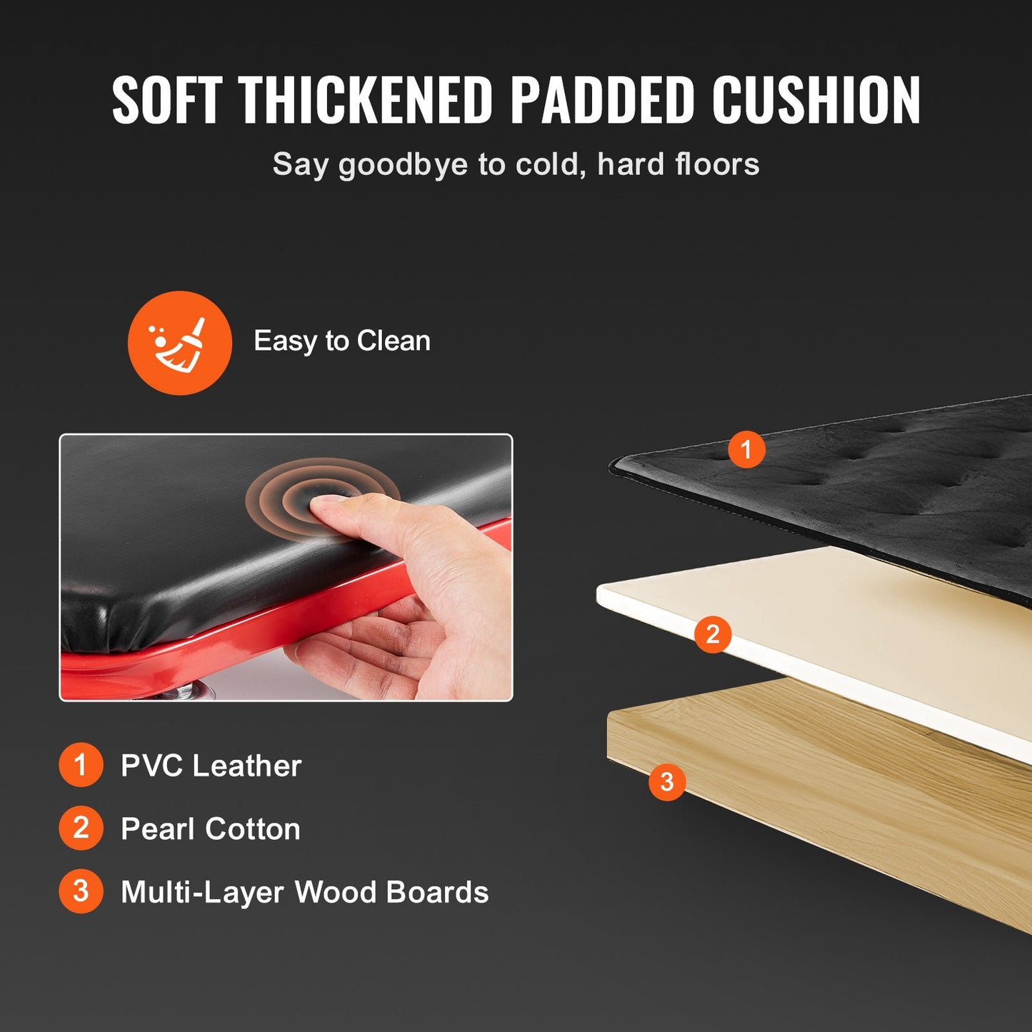 36 Zoll faltbarer Z-Garage-Creeper, mechanischer Creeper-Hocker, 300 lbs Kapazität