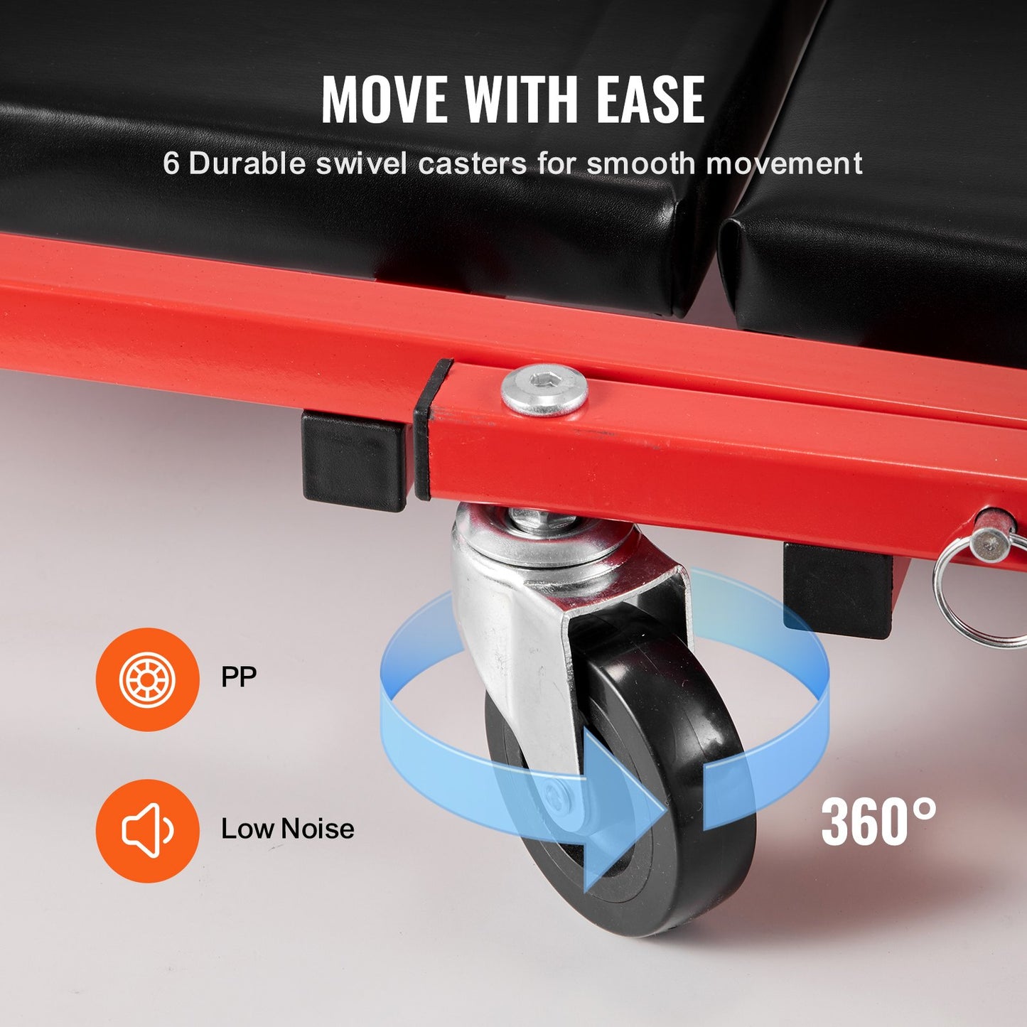 36 Zoll faltbarer Z-Garage-Creeper, mechanischer Creeper-Hocker, 300 lbs Kapazität