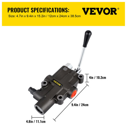 Hydraulic Directional Control Valve, 1 Spool Hydraulic Spool Valve, 21 GPM Hydraulic Loader Valve, 3600 PSI Directional Control Valve, Hydraulic Valves And Controls For Tractors Loaders Tanks