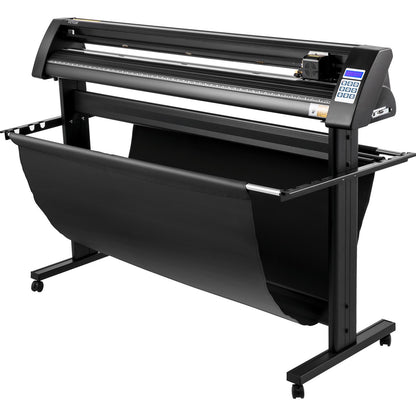 Vinylschneider, 1350 mm Vinylplotter, LED-Bildschirmplotterschneider, halbautomatisches integriertes optisches Auge, kompatibel mit SignCut-Software für Mac- und Windows-Systeme mit Ständer