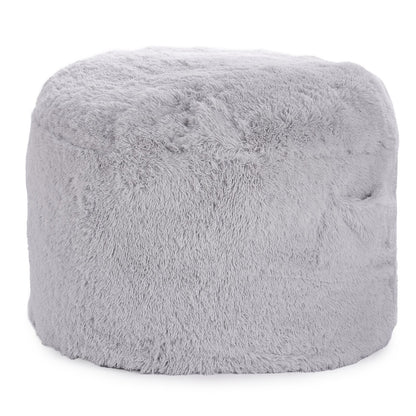 Bean Bag Bed Chair Convertible from Chair to Lounge or Mattress Grey-Full