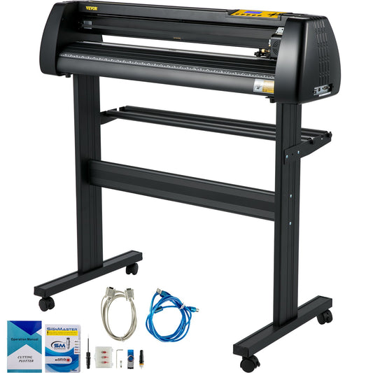 Vinyl Cutter Plotter Machine 34" Signmaster Software Sign Making Machine 870mm paper feed Vinyl Cutter Plotter with Stand (34" 870mm)