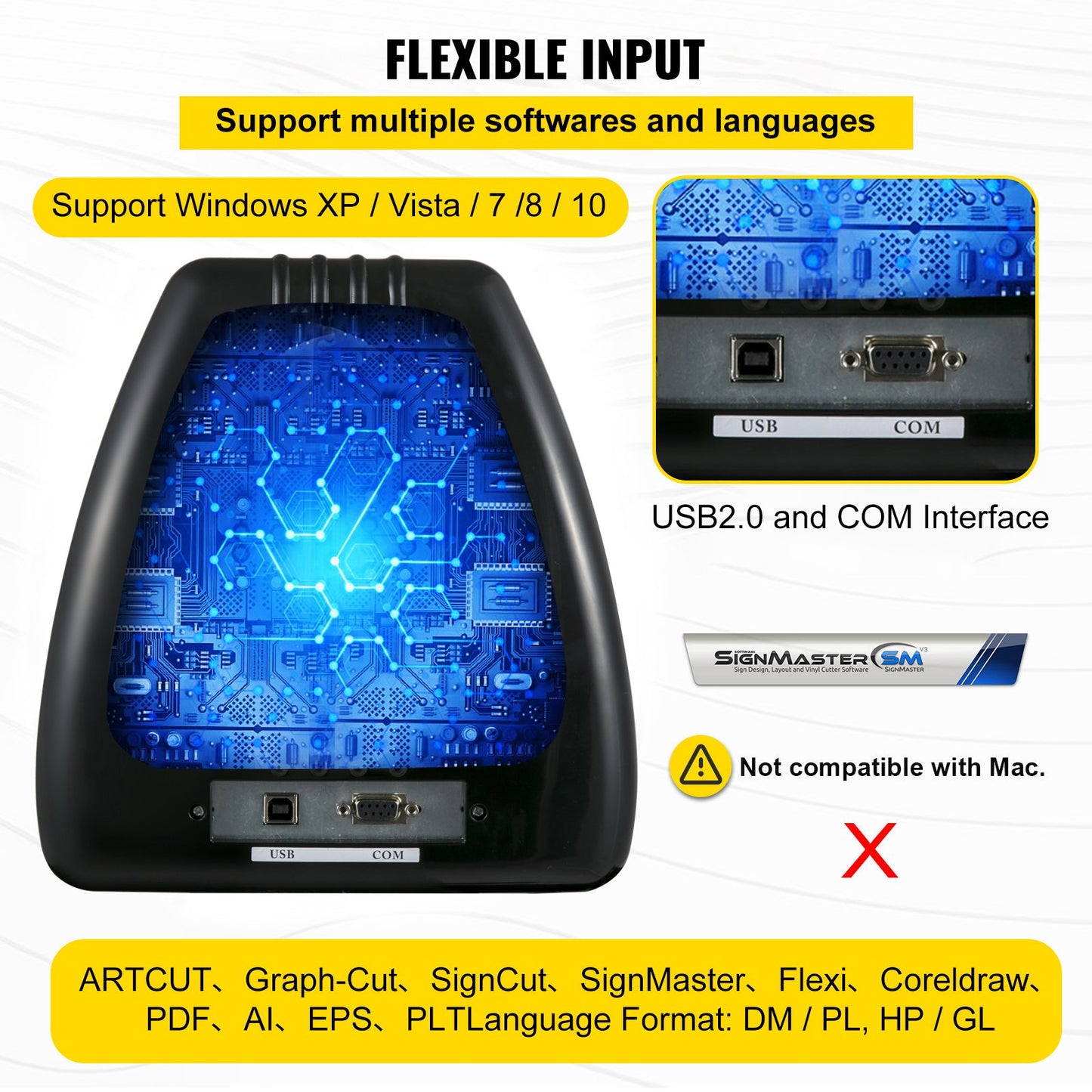 28 Zoll Vinyl-Schneidemaschine, Basic Vinyl Plotter Cutter mit Stand-Plotter, einstellbare Leistung, Geschwindigkeit, Schilderherstellung