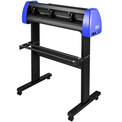 Vinyl Cutter 870 mm Vinyl Cutter Machine Maximum Paper Feed 34 Inch Vinyl Plotter Cutter Machine with Sturdy Floor Stand Adjustable Power and Speed for Sign Making Vinyl Plotter