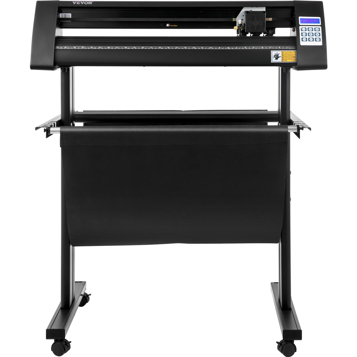 Vinyl cutter, 720mm vinyl plotter, LED screen plotter cutter, semi-automatic built-in optical eye, compatible with SignCut software for Mac and Windows systems with stand