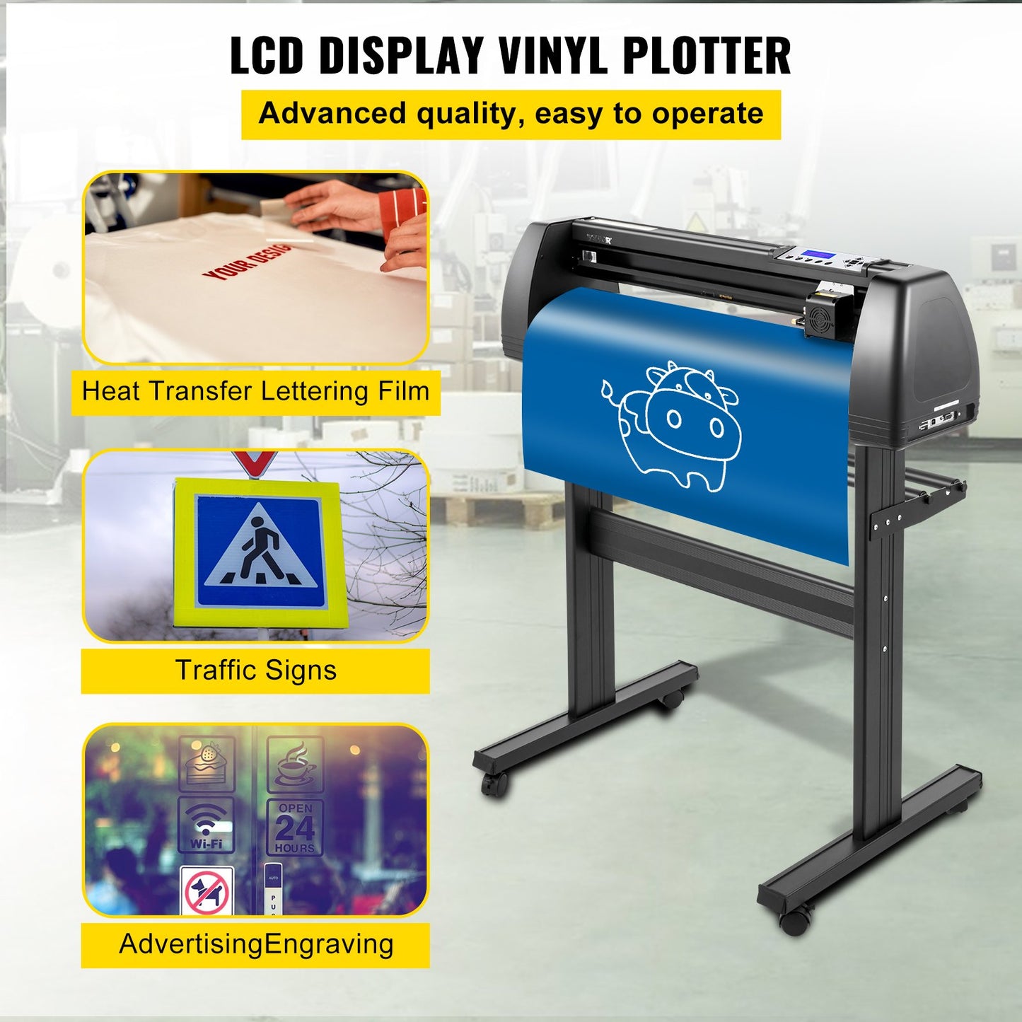 870 mm Vinyl Cutter Machine Vinyl Plotter SignCut Software för Windows