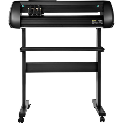 Vinyl Cutter Machine, 34-inch Cutting Plotter, Offline Cutting Machine Kit Mobile Bluetooth, Precise Roller Axis High Precision Adjustable Speed and Force, DIY SignMaster Software Blade for Windows