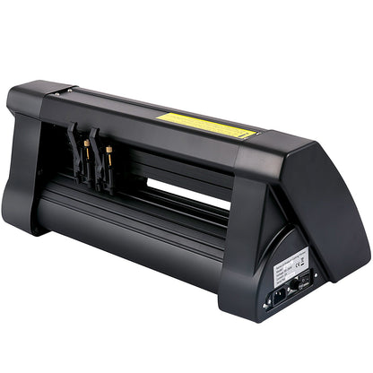 Vinylskärare, 375 mm vinylplotter, LED-skärmplotterskärare, halvautomatisk inbyggt optiskt öga för exakt styrning, kompatibel med SignMaster-programvaran för Windows System Desktop Design