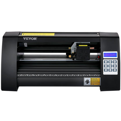 Vinylskärare, 375 mm vinylplotter, LED-skärmplotterskärare, halvautomatisk inbyggt optiskt öga för exakt styrning, kompatibel med SignMaster-programvaran för Windows System Desktop Design