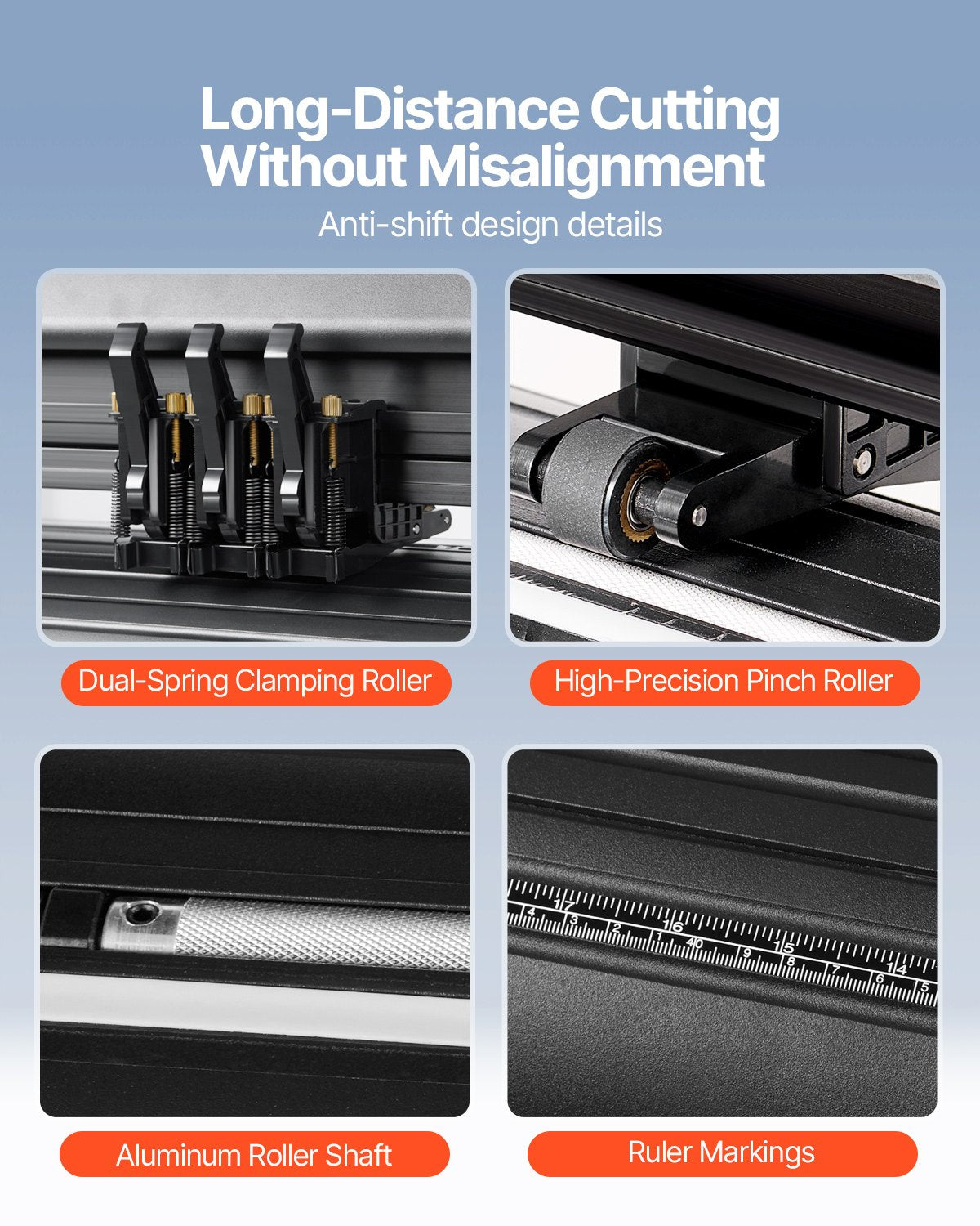 Vinyl Cutter Machine, Upgraded 28 Inch Paper Feed Cutting Plotter Bundle, Adjustable Force & Speed Vinyl Printer with Powerful Stepper Motors, Signmaster Software Compatible with Windows System