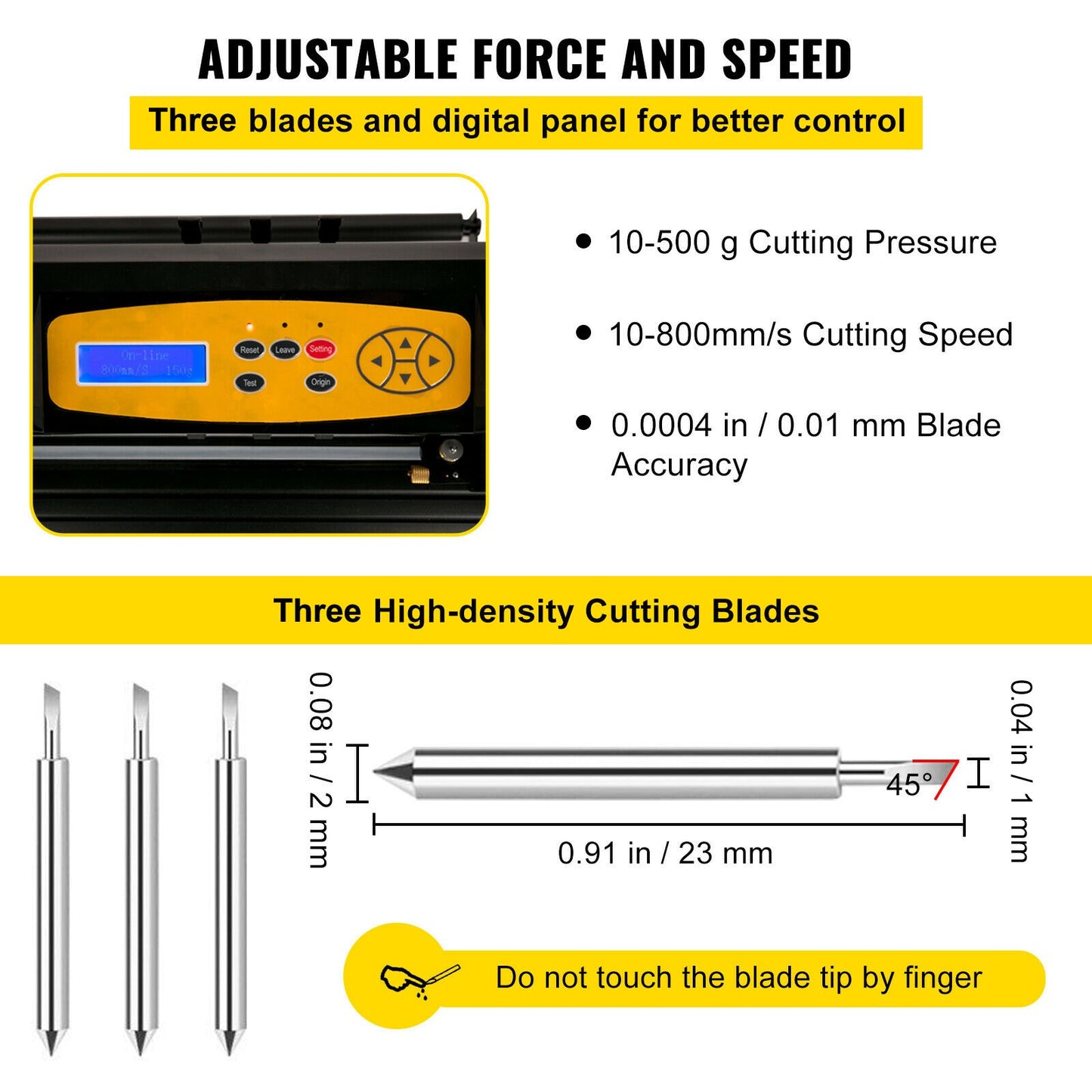 Vinyl Cutting Machine, 28 Inch Cutting Plotter, Adjustable Speed and Power, DIY Cutting Machine Kit for Signs Banner Stickers with Floor Stand SignMaster Software Tools for Windows