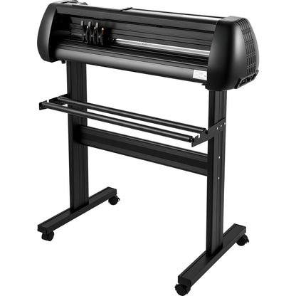 Vinyl Cutting Machine, 28 Inch Cutting Plotter, Adjustable Speed and Power, DIY Cutting Machine Kit for Signs Banner Stickers with Floor Stand SignMaster Software Tools for Windows