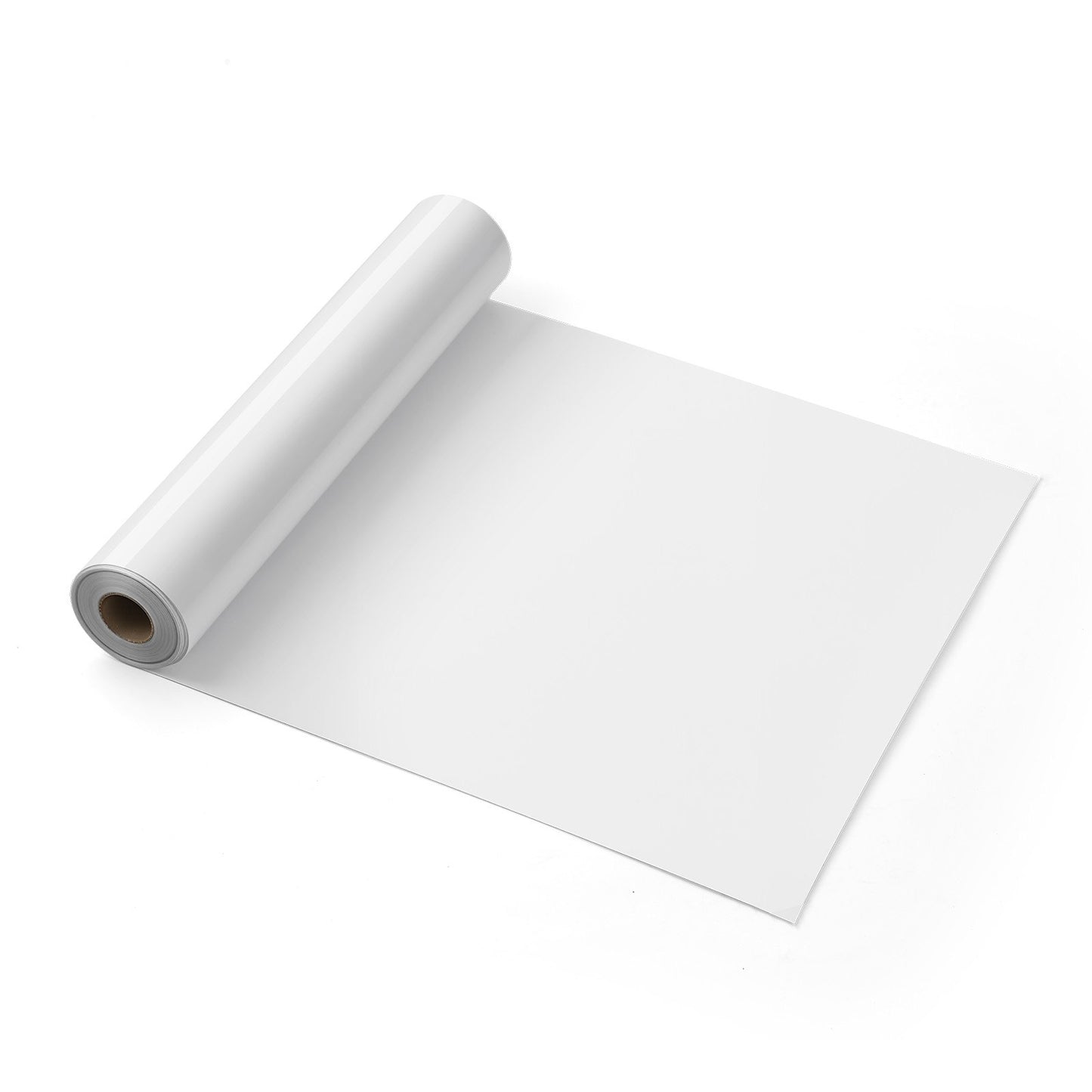 Heat Transfer Vinyl, 12 in x 25 ft, Glossy White HTV Iron on Vinyl Roll, Easy to Cut and Weed, Strong Adhesion, Compatible with Cutting Machines, for Various Materials, T-shirts, Pillows, Hats