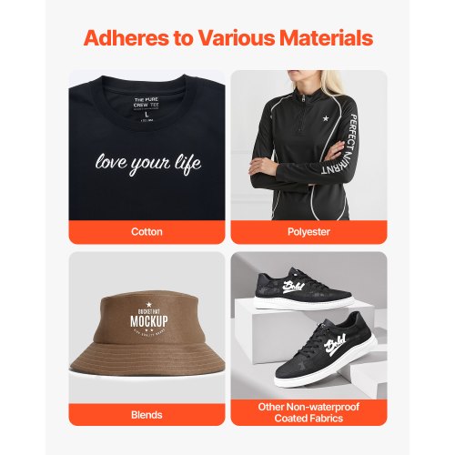 Värmeöverföringsvinyl HTV Strykvinylrulle 304,8 x 15240 mm Glansig vit |  EU