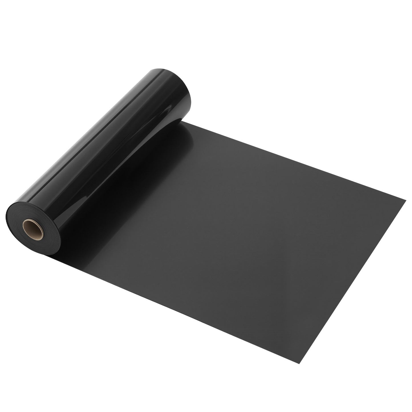 Heat Transfer Vinyl, 12 in x 50 ft, Glossy Black HTV Iron on Vinyl Roll, Easy to Cut and Weed, Strong Adhesion, Compatible with Cutting Machines, for Various Materials, T-shirts, Pillows, Hats