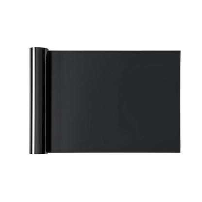 Heat Transfer Vinyl, 12 in x 70 ft, Glossy Black HTV Iron on Vinyl Roll, Easy to Cut and Weed, Strong Adhesion, Compatible with Cutting Machines, for Various Materials, T-shirts, Pillows, Hats