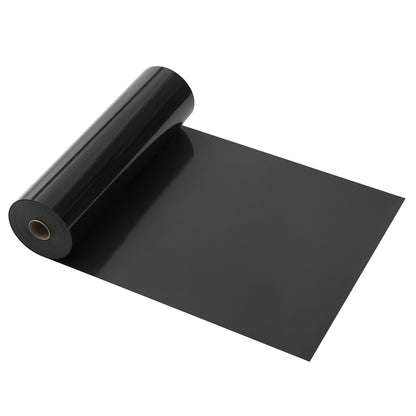 Heat Transfer Vinyl, 12 in x 70 ft, Glossy Black HTV Iron on Vinyl Roll, Easy to Cut and Weed, Strong Adhesion, Compatible with Cutting Machines, for Various Materials, T-shirts, Pillows, Hats