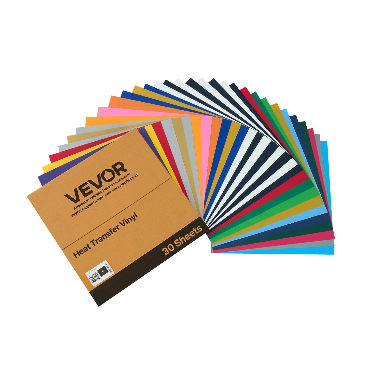 Heat Transfer Vinyl, 30 Pack, 12 x 12 in, Assorted Colors HTV Iron on Vinyl Bundle, Easy to Cut and Weed, with Accessories, Compatible with Cutting Machines, for Various Materials, T-shirts