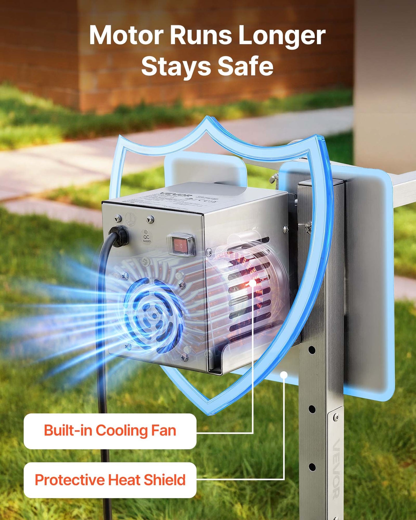 Rotisserie Grill, AC120V 8 Level Height Electric Rotisserie Grill Kit, BBQ Grills Rotisseries Kit with 88 lbs Load Capacity, 38W Motor, Stainless Steel Automatic Grilling Kits for Parties