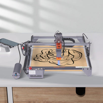 Laser Engraver, 10W Output Laser Engraving Machine, 15.7" x 15.7" Large Working Area, 10000mm/min Movement Speed, Compressed Spot with Rotary Roller, Laser Cutter for Wood, Certain Metal