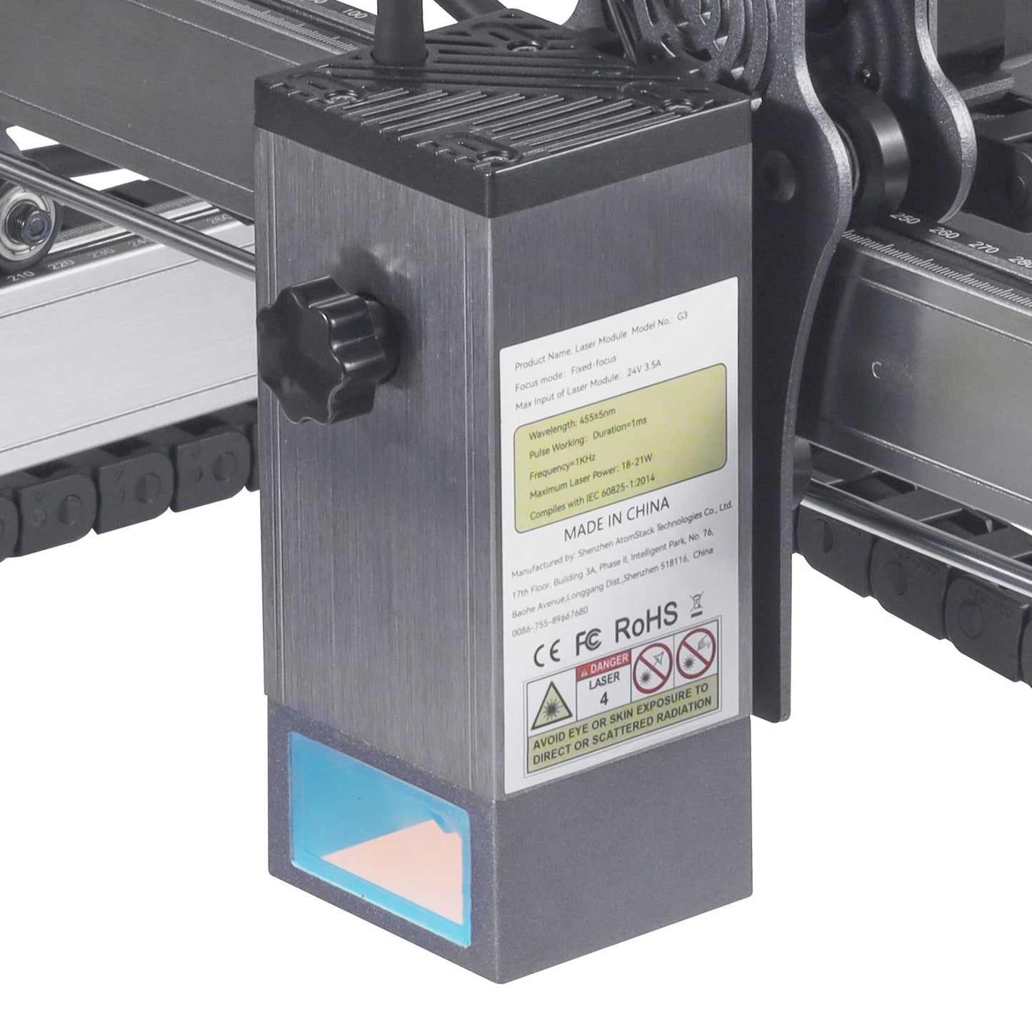 Laser Engraver, 20W Output Laser Engraving Machine, 15.7" x 15.7" Large Working Area, 10000mm/min Movement Speed, Compressed Spot with Rotary Roller, Laser Cutter for Wood, Certain Metal