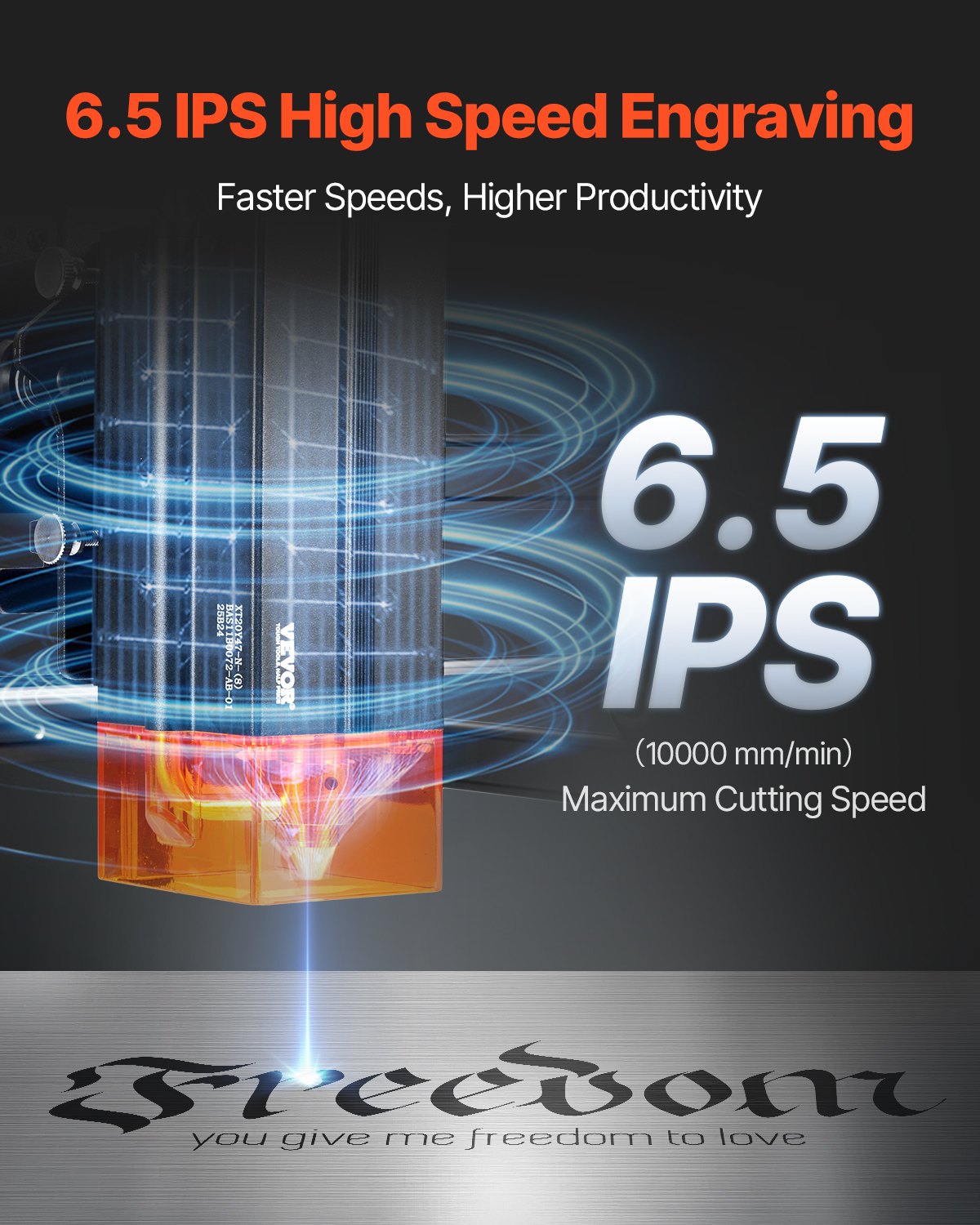 Laser Engraver, 20W Output, Laser Engraving Cutter Machine, 13.7 x 15.7 in/35 x 40 cm Working Area, 10000 mm/min Movement Speed, Compressed Spot with Eye Protection, for Wood, Certain Metal