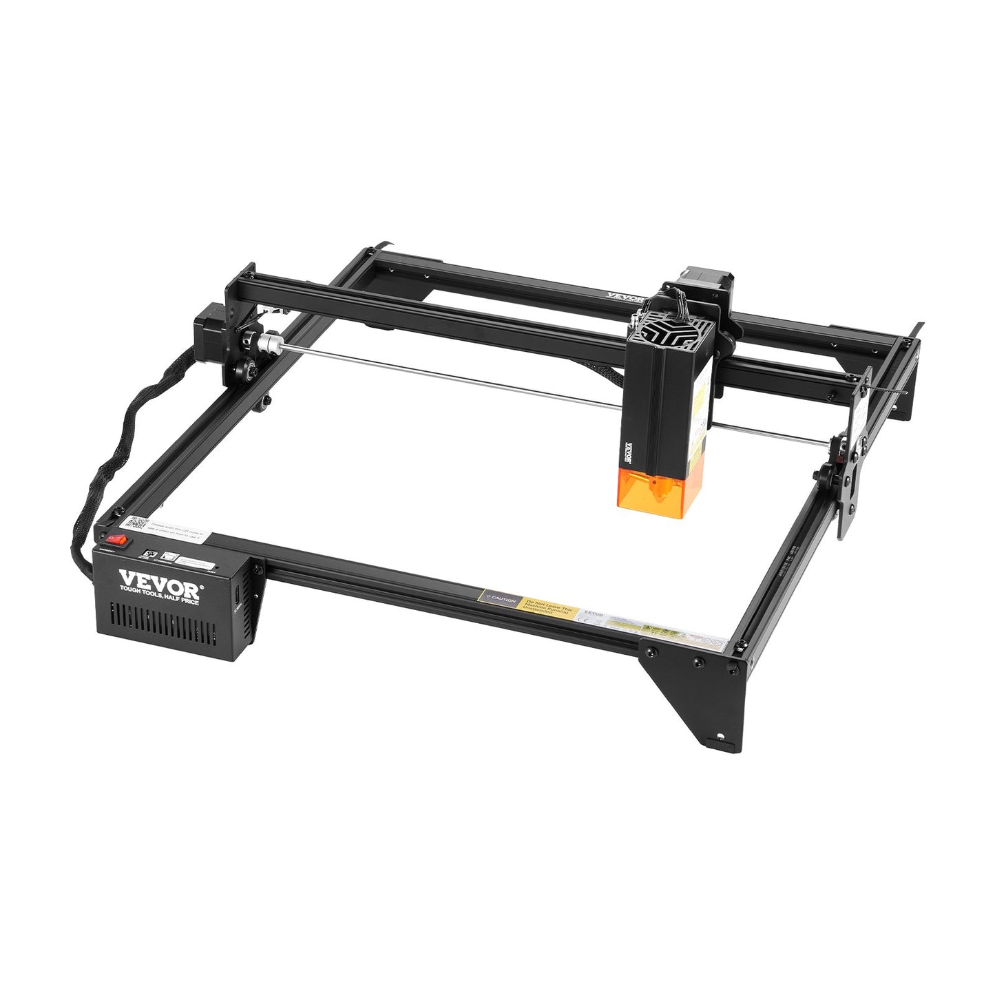 Laser Engraver, 20W Output, Laser Engraving Cutter Machine, 13.7 x 15.7 in/35 x 40 cm Working Area, 10000 mm/min Movement Speed, Compressed Spot with Eye Protection, for Wood, Certain Metal