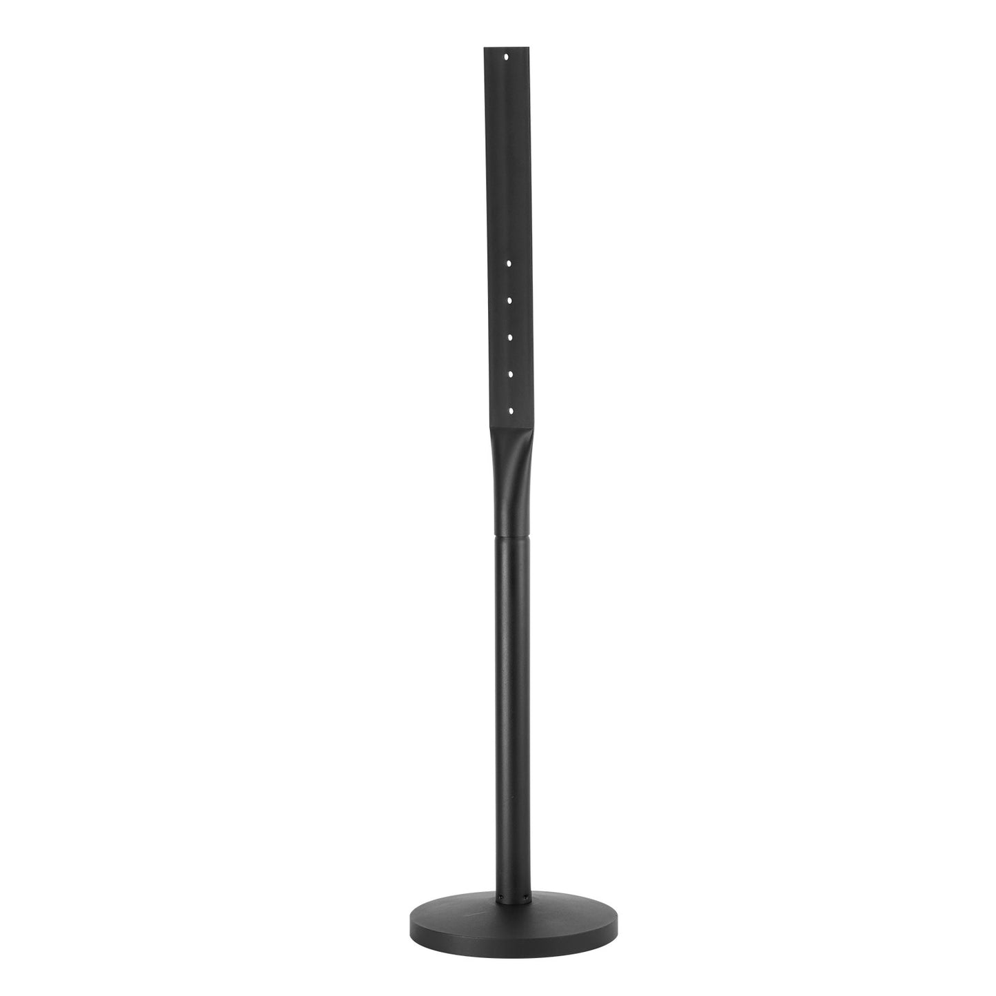 Skyltstolpe i gjutjärn 4 fot bärbar U-kanal skyltstativ med hjul Svart