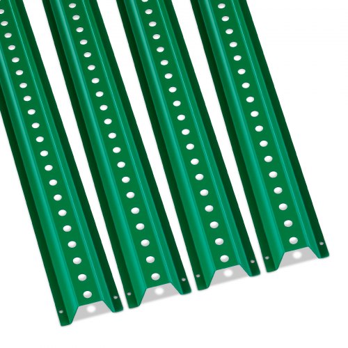 6FT U-Channel Sign Post, 4Pack Green Heavy Duty Steel Fixed Fence Post, Steel Fence U-Channel Sign for Garden, Courtyard, Farm or Traffic Intersection