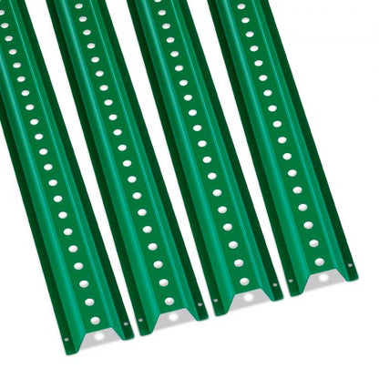 6FT U-Channel Sign Post, 4Pack Green Heavy Duty Steel Fixed Fence Post, Steel Fence U-Channel Sign for Garden, Courtyard, Farm or Traffic Intersection