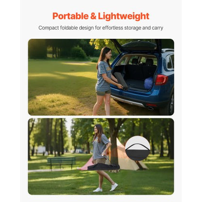 Foldable Portable Camping Table Aluminum Outdoor Picnic Table Mesh Storage | EU