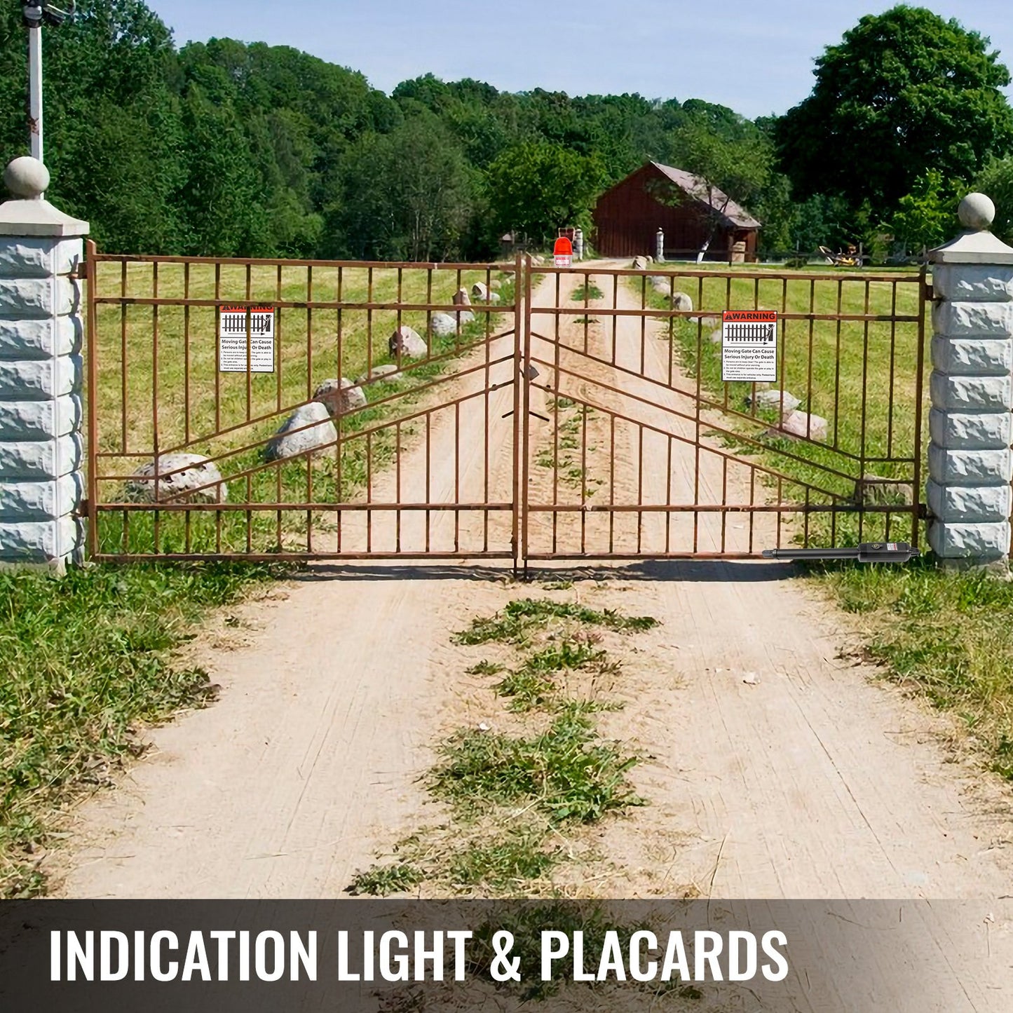 Linearantrieb Drehtüröffner 380 kg mit Fernbedienung 5,5 m Länge