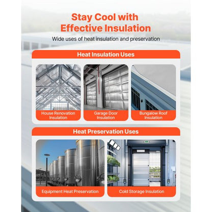 Dubbelreflekterande isoleringsrulle, perforerad vävd strålningsbarriär, 0,15 mm 38,1 m x 1,22 m, dubbelsidig aluminiumfolie värmereflekterande sköld, värmeisoleringsrulle för fönster husbilstak |  EU