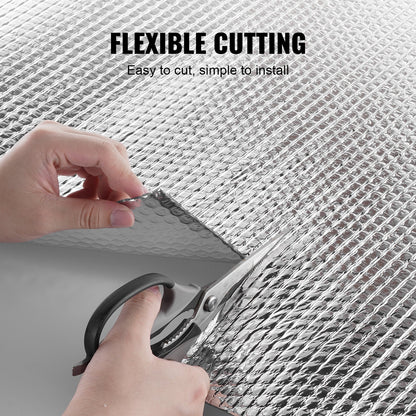 Doppelt reflektierende Isolierrolle mit Luftpolsterfolie, strahlend, 48 Zoll x 10 Fuß