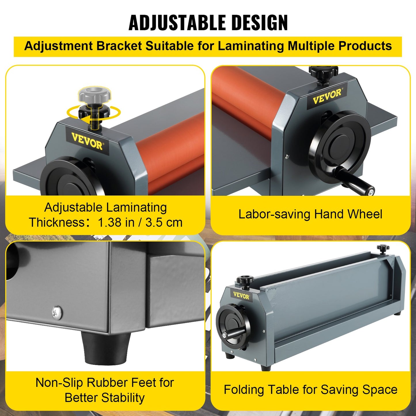 29.5" 750MM Manual Cold Roll Laminator Vinyl Photo Film Mounting Laminating Machine