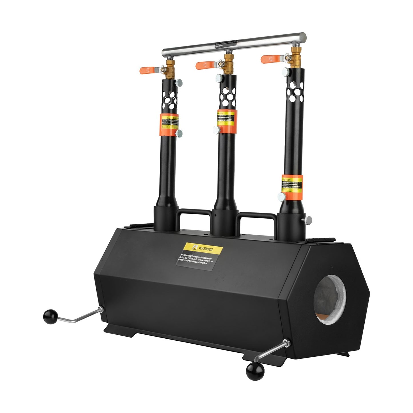 Portable Propane Forge, 3 Burners, 2600℉ Tool and Knife Making Blacksmithing Farrier Forge, Large Capacity Hexagon, Cold-Rolled Steel Gas Forging Tools and Equipment, Use for Metal Forging