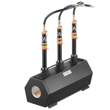 Portable Propane Forge 3 brännare hovslagare Forge 2600℉ Verktygskniv Metallsmide